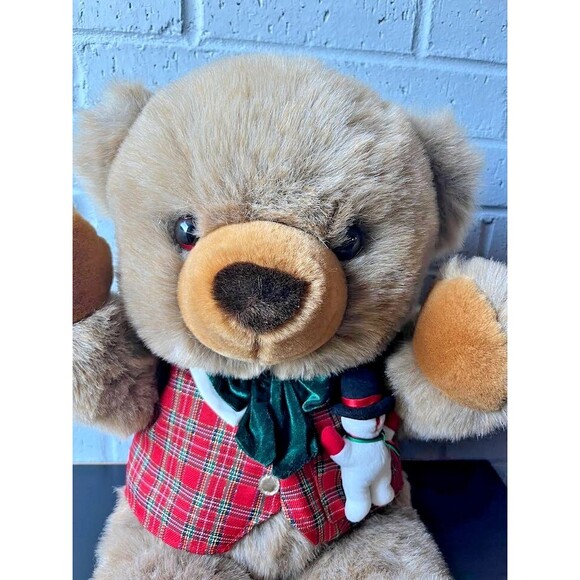 RARE JC Penny Holiday Collection Brown Bear Co Christmas Plush Papa Bear 29" - Picture 5 of 16